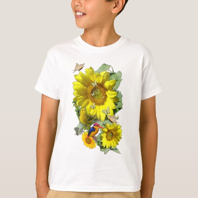 Sonnenblumen-Party T-Shirt (Vorderseite)