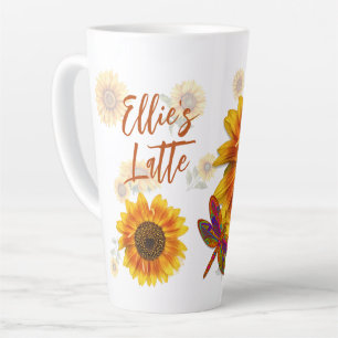 Sonnenblumen Personalisiert Milchtasse