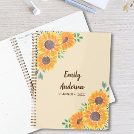 Sonnenblumen Personalisiert Planer