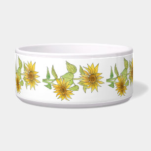 Sonnenblumen Pet Bowl Napf