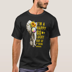Sonnenblumen positive Zitat Elephant Women G T-Shirt