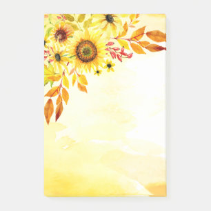 Sonnenblumen Post-it Klebezettel
