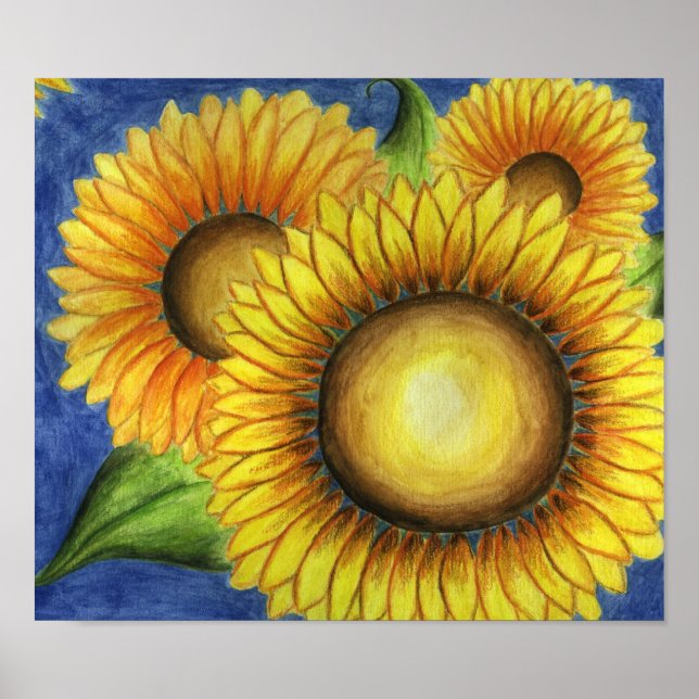 Sonnenblumen Poster (Vorne)