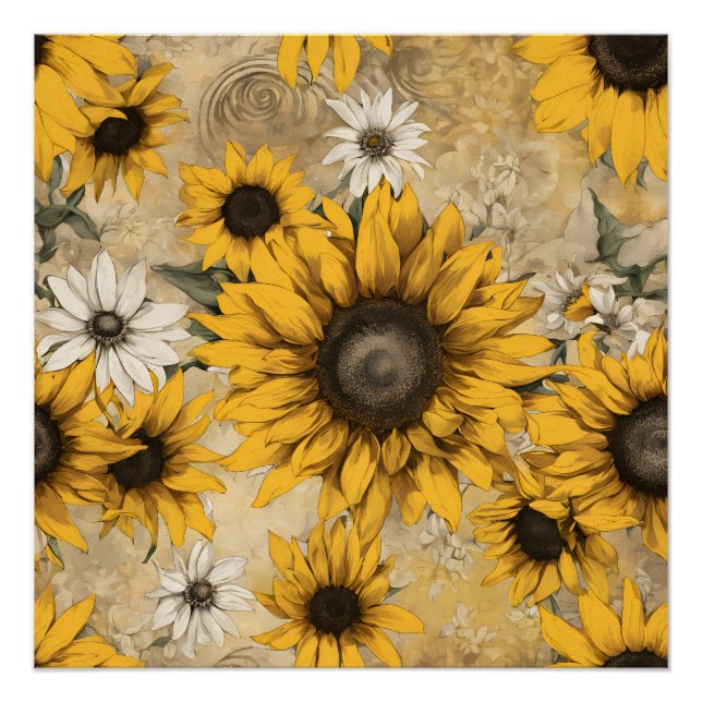 Sonnenblumen Poster (Vorderseite)