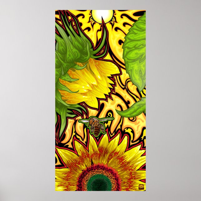 Sonnenblumen Poster (Vorne)