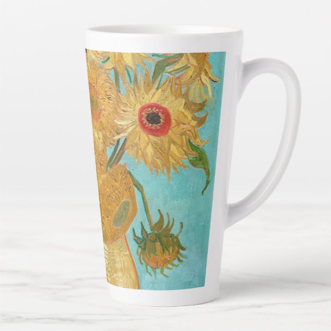 Sonnenblumen, postimpressionistisches Stillleben-G Milchtasse (Rechts)