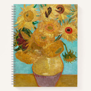 Sonnenblumen, postimpressionistisches Stillleben-G Notizbuch