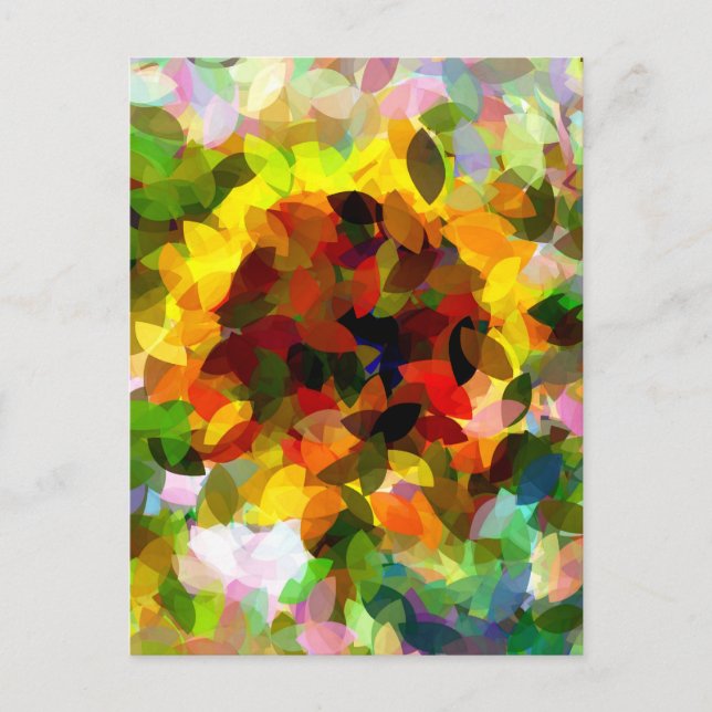 SONNENBLUMEN POSTKARTE (Vorderseite)