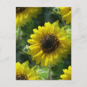 Sonnenblumen Postkarte