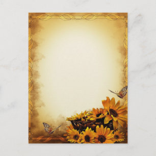 Sonnenblumen Postkarte