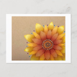 Sonnenblumen-Postkarte Postkarte