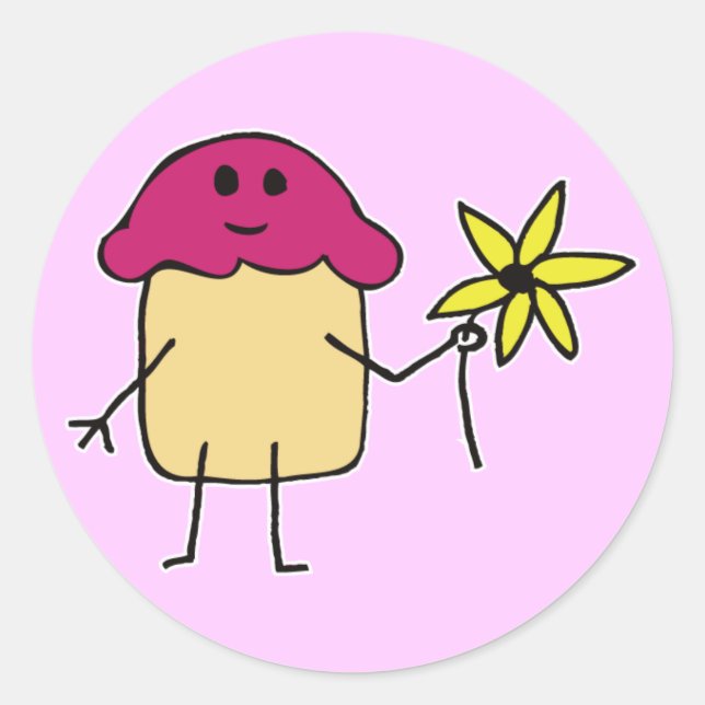 Sonnenblumen-Power - Aufkleber (Vorderseite)