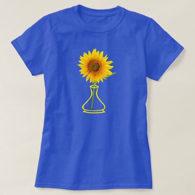 Sonnenblumen Power, Sommerzeit Sonnenschein T-Shirt (Design vorne)