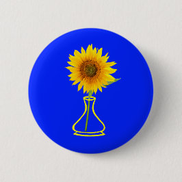 Sonnenblumen-Power Sonnenblumen und Vase Button