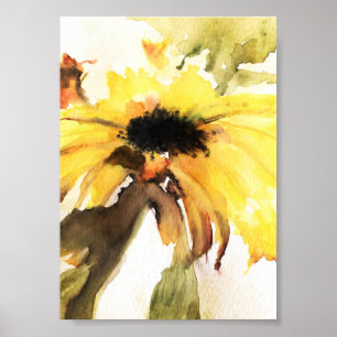 Sonnenblumen Premium Leinwand Gloss Poster (12x18)