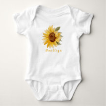 Sonnenblumen Print Personalisiert Name Niedlich Mo
