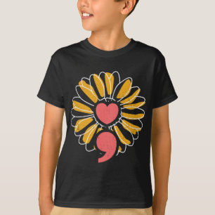 Sonnenblumen Psychische Gesundheit Kraft Hoffnung T-Shirt