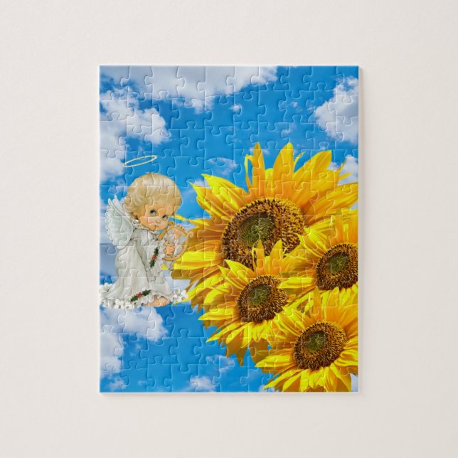 Sonnenblumen Puzzles Baby Angel Floral (Vertikal)