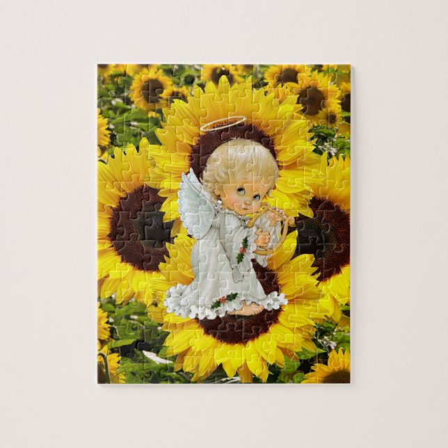 Sonnenblumen-Puzzles-Engel Puzzle (Vertikal)