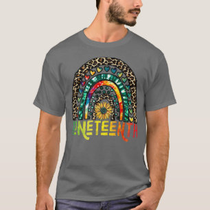 Sonnenblumen Rainbow Juneteente Black History Afri T-Shirt