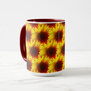 Sonnenblumen - Red Yellow Sunshine Coffee Cup Tasse