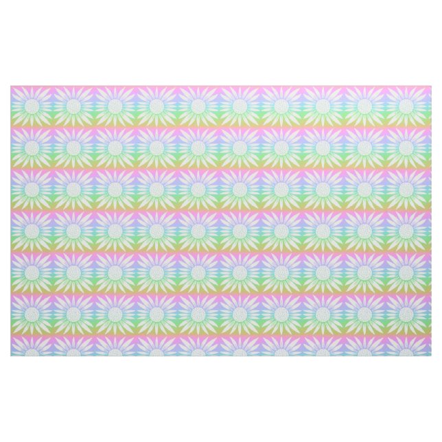 Sonnenblumen Regenbogenfliesen Stoff (Fat Quarter (45,7 x 55,9 cm))