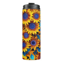 Sonnenblumen-Reisebecher