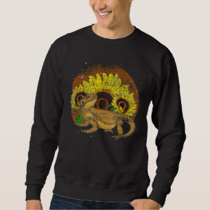Sonnenblumen Reptile Keeper Animal Lizard Pet Bear Sweatshirt