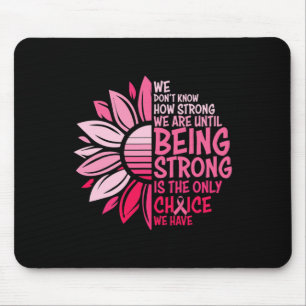 Sonnenblumen Rosa Brustkrebs Bewusstsein Frauen Wa Mousepad