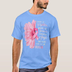 Sonnenblumen Rosa Brustkrebs Bewusstsein Frauen Wa T-Shirt