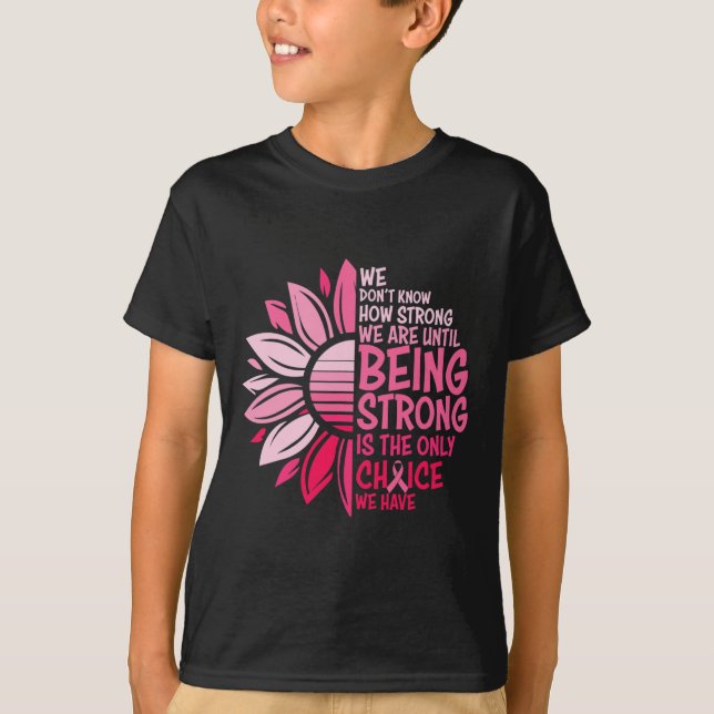 Sonnenblumen Rosa Brustkrebs Bewusstsein Frauen Wa T-Shirt (Vorderseite)