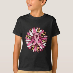 Sonnenblumen Rosa Brustkrebs Bewusstsein Frauen Wa T-Shirt