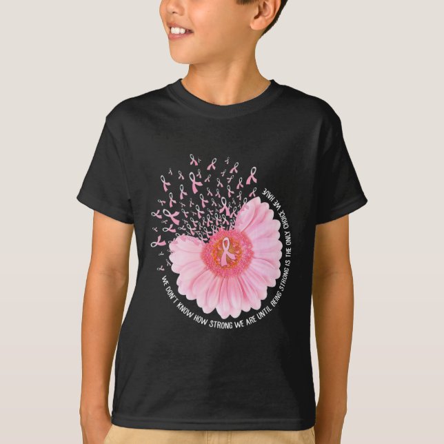 Sonnenblumen Rosa Brustkrebs Bewusstsein Frauen Wa T-Shirt (Vorderseite)