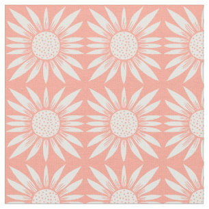 Sonnenblumen Rosa Ziegel Muster Stoff