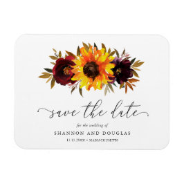 Sonnenblumen Rose Rustikale Hochzeit im Herbst Sav Magnet