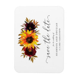 Sonnenblumen Rose Rustikale Hochzeit im Herbst Sav Magnet