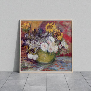 Sonnenblumen Rosen & andere Blumen Vincent van Gog Fotodruck