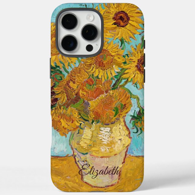 Sonnenblumen Rot Orange Gelb Van Gogh Case-Mate iPhone Hülle (Rückseite)