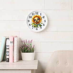Sonnenblumen-Schatz-Wanduhr Uhr