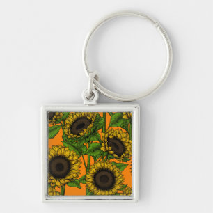 Sonnenblumen Schlüsselanhänger