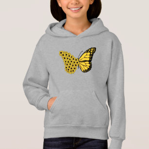 Sonnenblumen Schmetterling Vintage Frauen Monarch Hoodie