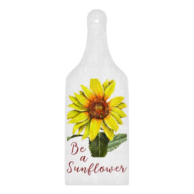Sonnenblumen-Schneidbrett Schneidebrett (Vorderseite)