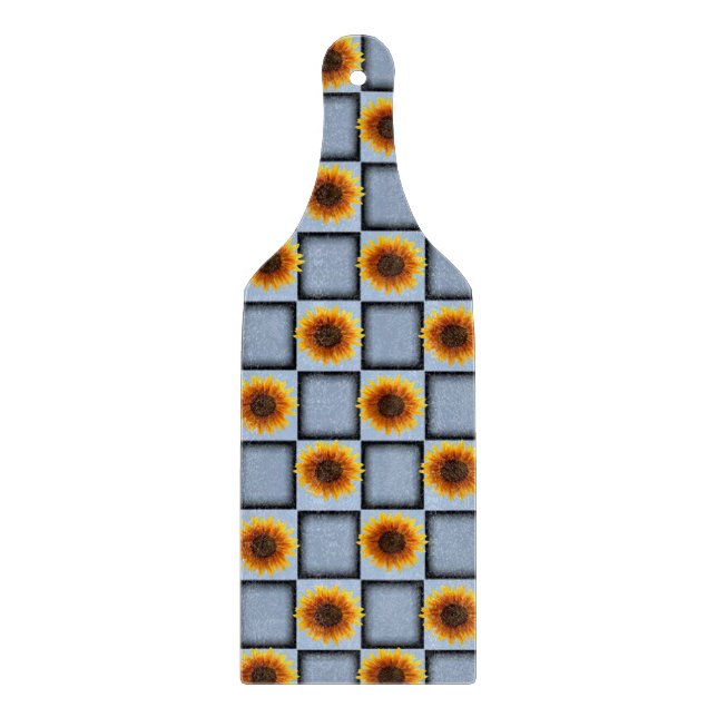 Sonnenblumen Schneidebrett (Vorderseite)