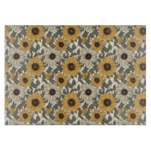 Sonnenblumen Schneidebrett