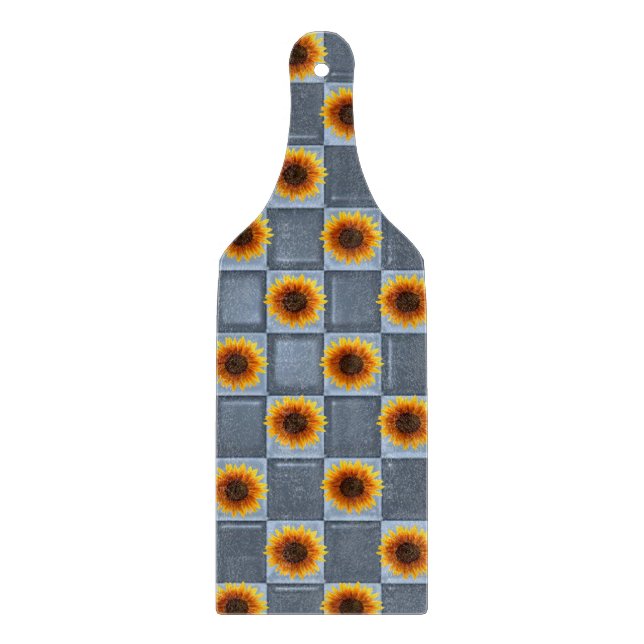 Sonnenblumen Schneidebrett (Vorderseite)