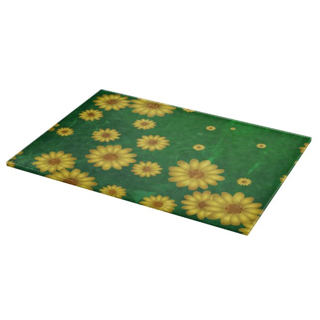 Sonnenblumen Schneidebrett (Ecke)