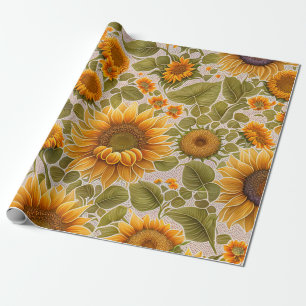 Sonnenblumen Schöne Trendy Collection Geschenkpapier