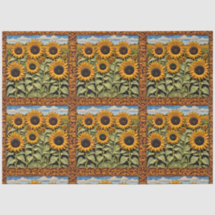 Sonnenblumen Schöne Trendy Collection Seidenpapier