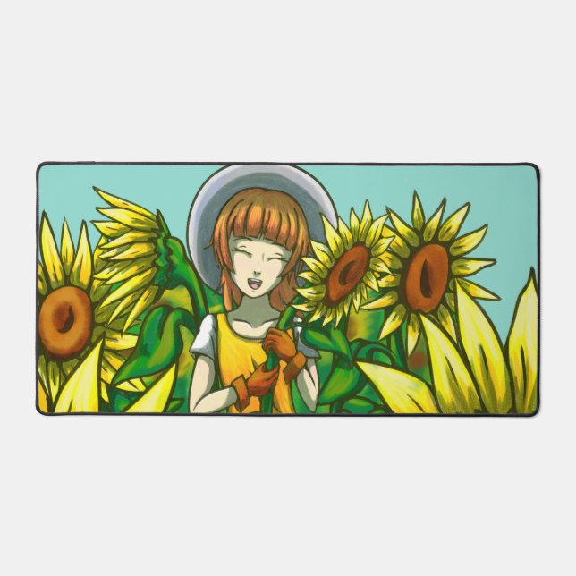Sonnenblumen Schreibtischunterlage (Vorderseite)
