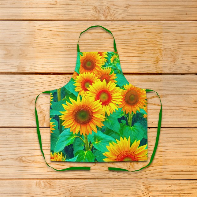 Sonnenblumen Schürze (Apron with sunflowers)